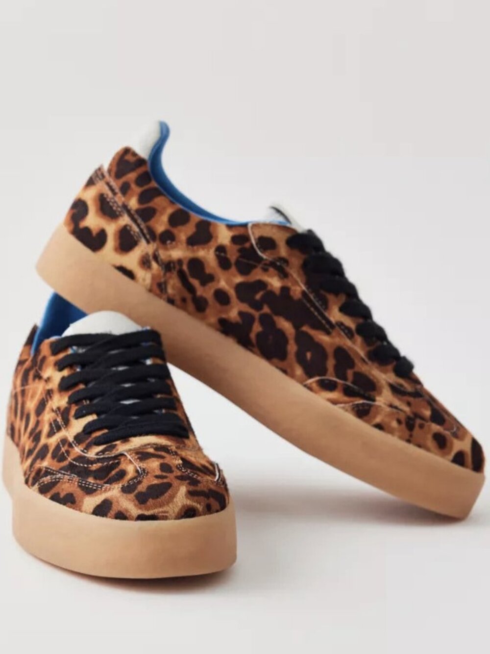 Steve Madden Tux leopard print leather sneakers, size 6.5